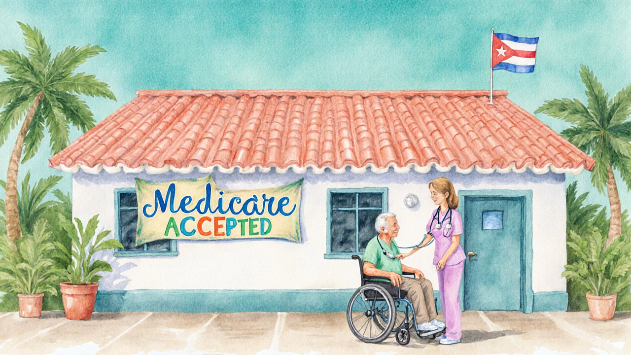 Senior patient receiving care at a Puerto Rico clinic under Medicare coverage.