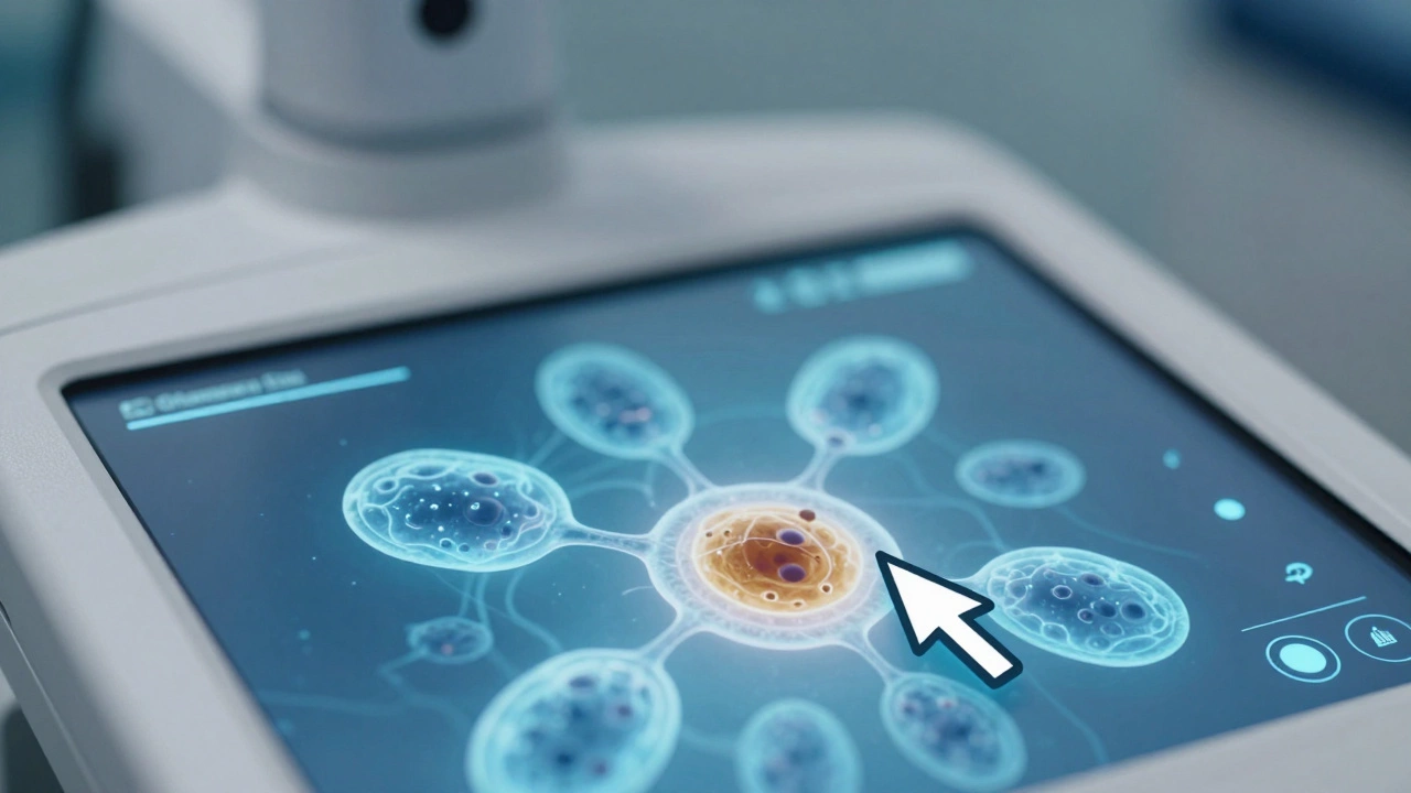 Medical scanner highlighting early-stage cancer detection
