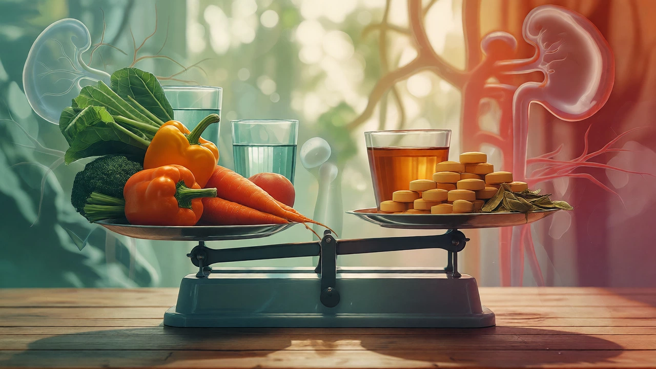 Scale balancing whole foods against vitamin supplements